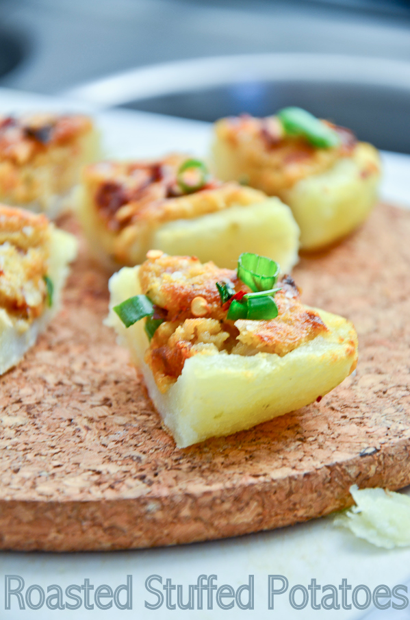 Garam Masala Tuesdays: Roasted Stuffed Potatoes - The Novice Housewife